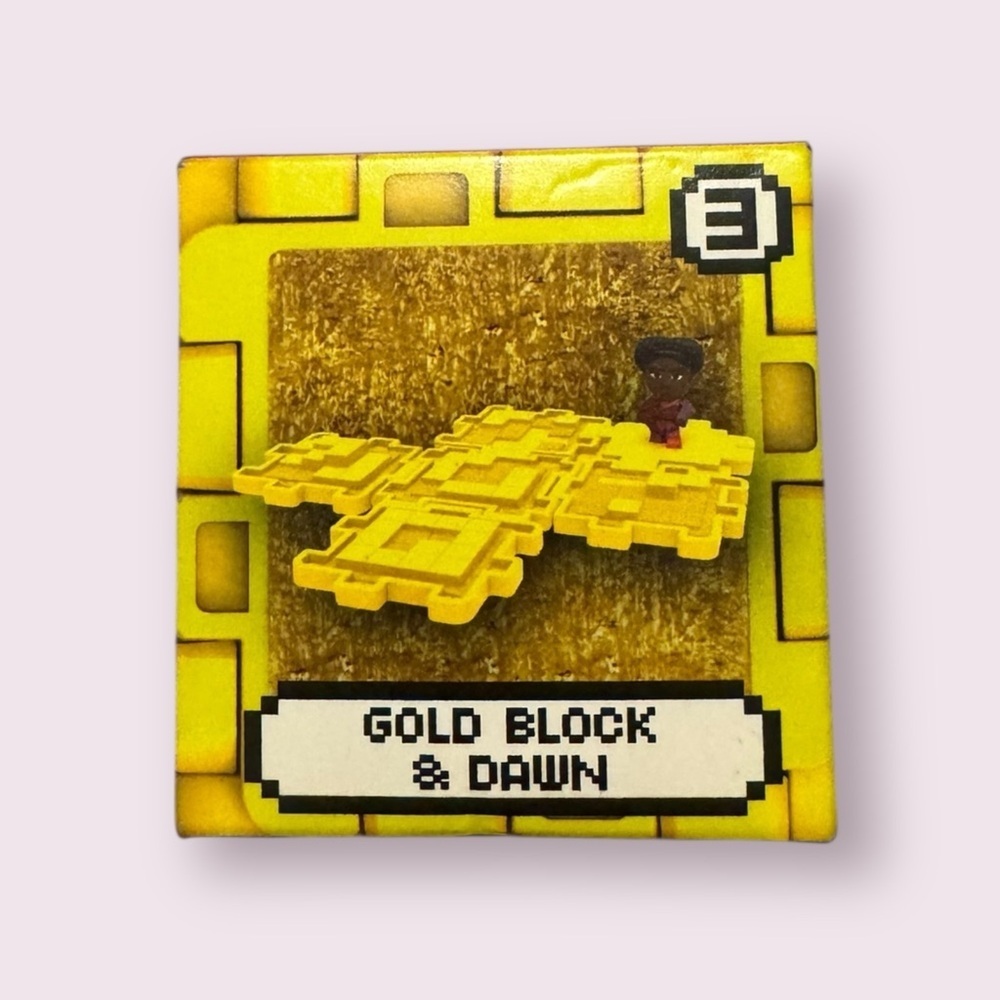 Minecraft Movie McDonald's Gold Block & Dawn #3 Happy Meal Toy NWT Collectible